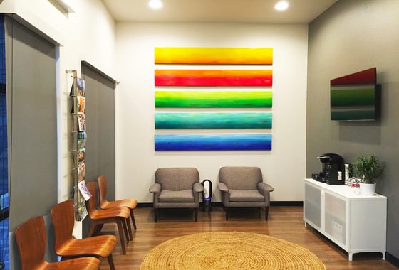 Image of 'SOLIDARITY LARGE' | Large Wall Art | Lobby Art | Waiting Room Art | Original Modern Art