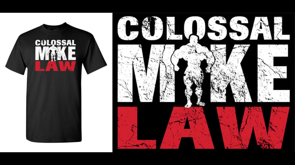Image of "Colossal" Mike Law Silhouette T-Shirt