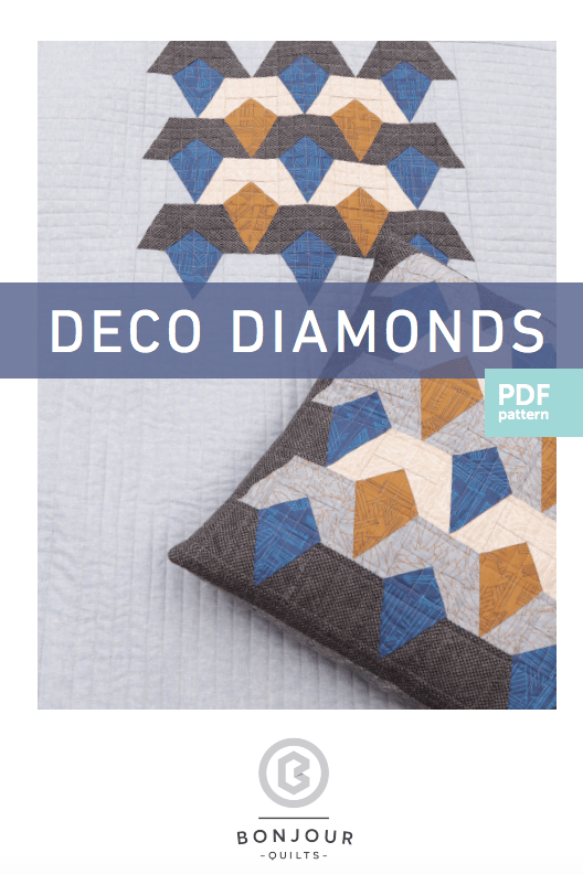Image of Quilt Pattern PDF - Deco Diamonds