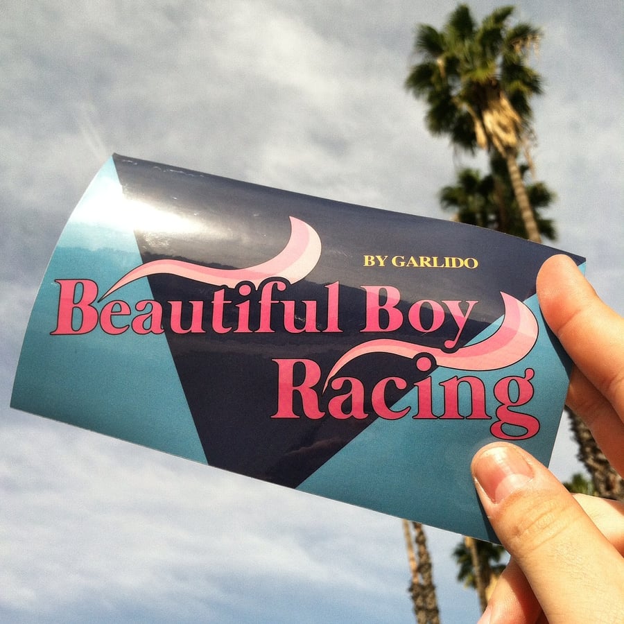 Image of 'Beautiful Boy Racing' Sticker