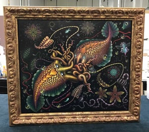 Image of ORIGINAL PAINTING ~ 'Cephalopods' 2016 ~ FRAMED