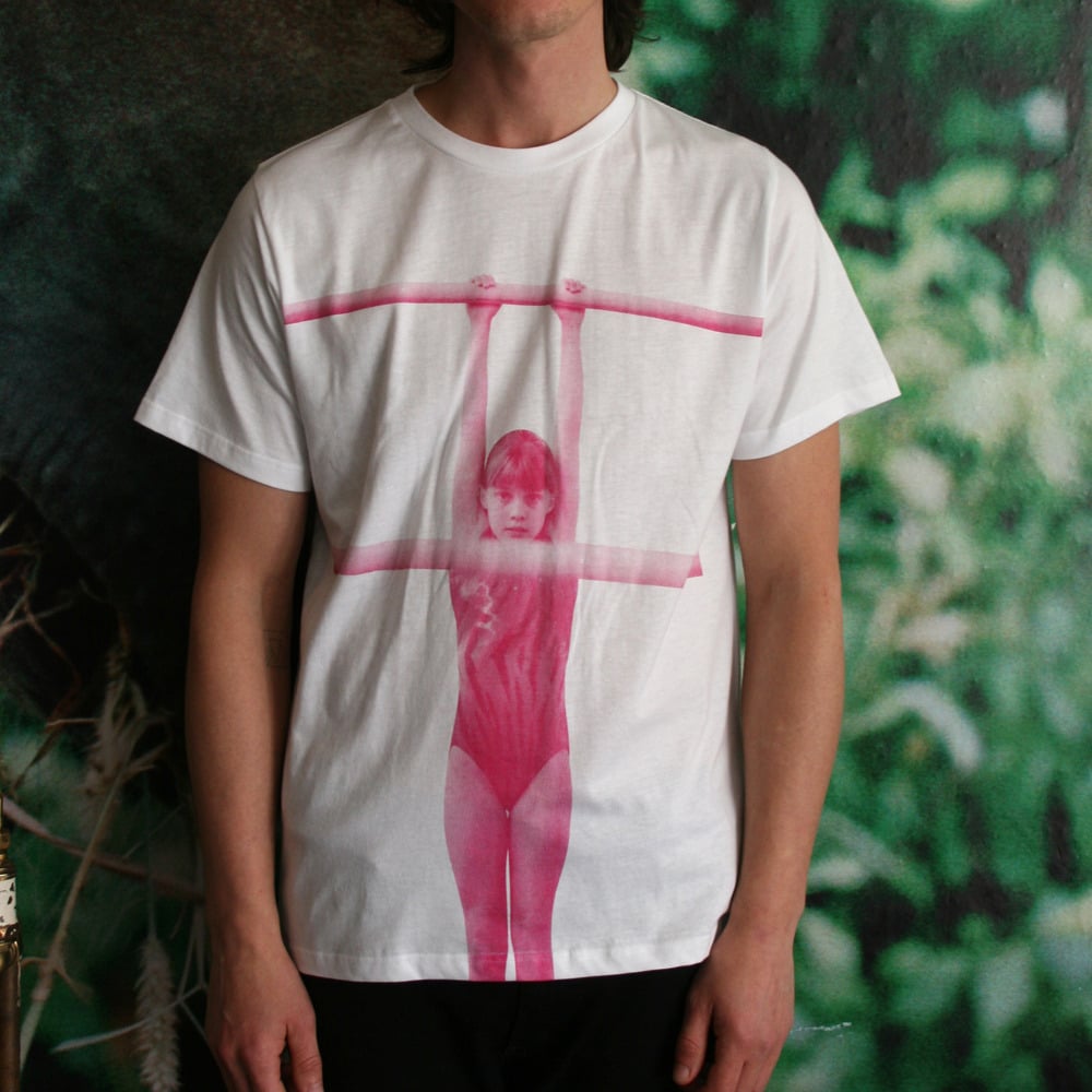 Valerie Phillips "Gymnast" print T-Shirt for JaguarShoes Collective