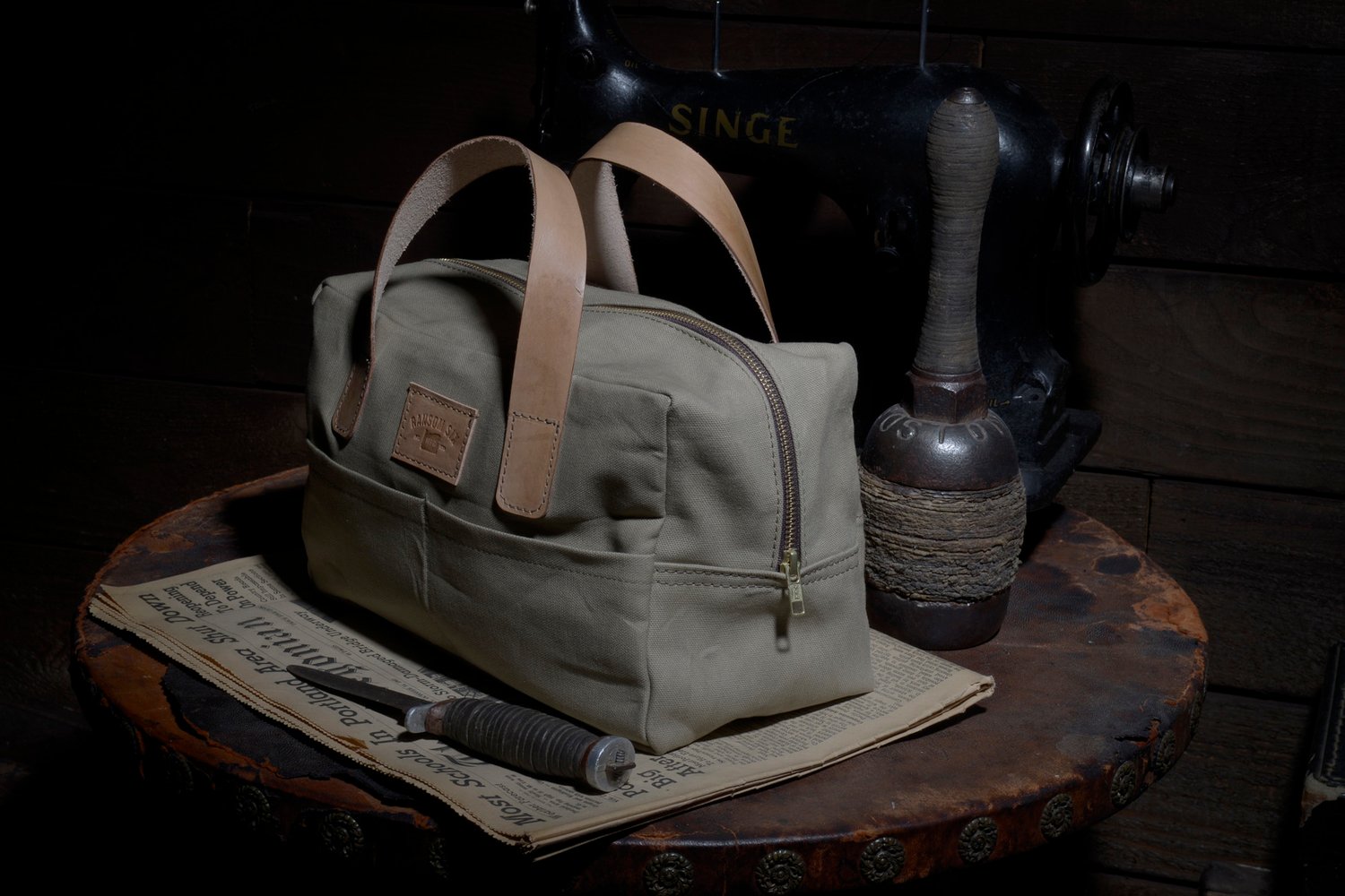 Image of The Party Bag - Waxed Canvas - Olive