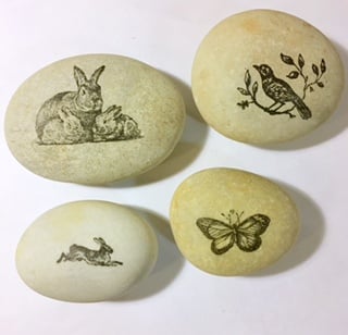 Image of Stamped Stones -  Small Treasures - new stones always being added.