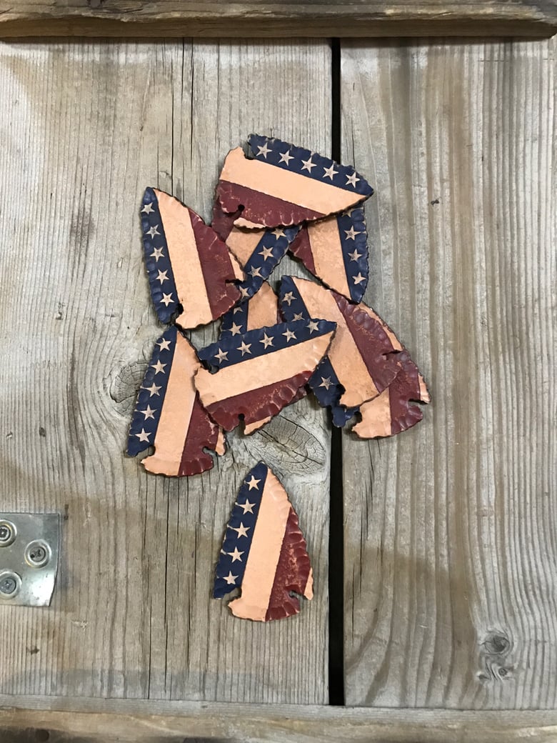 Image of Leather Arrowhead "USA"