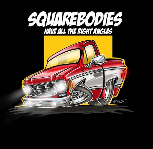 Image of SQUAREBODIES...ALL THE RIGHT ANGLES (RED)