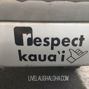 Image of Respect Kaua'i Sticker