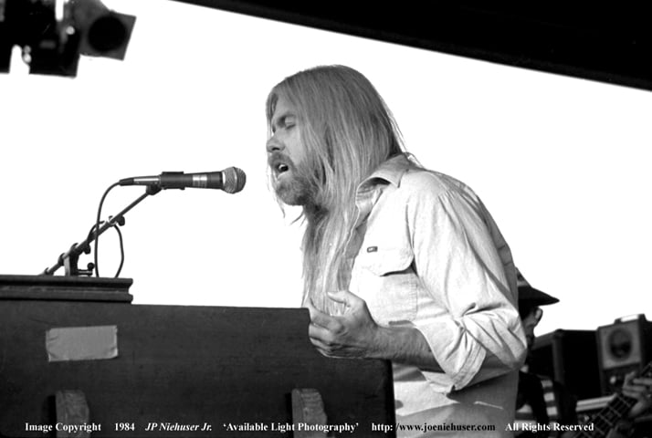 Image of Original 1984 Gregg Allman Limited Edition Fine Art Print