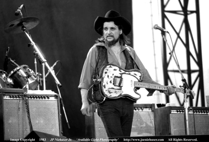 Image of Original 1983 Waylon Jennings Limited Edition Fine Art Print