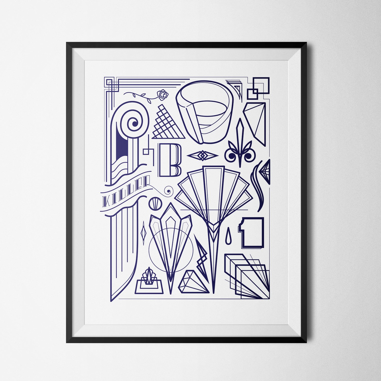 Image of ART DECO FLASH - PRINT (8.5X11)