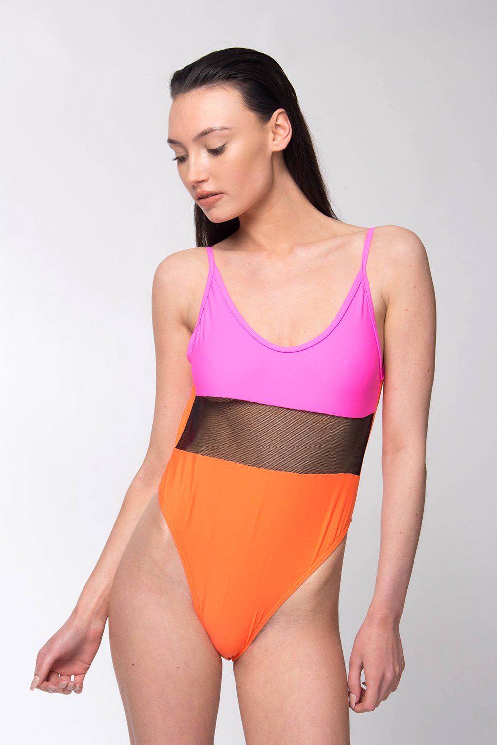 Image of Malibu Colour Block Super High Cut Swimsuit