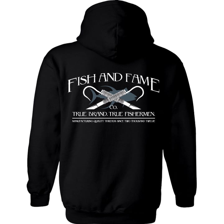 Classic Pullover (black), Fishing Hoodie, Sportfishing Jacket, Salt  Water Fishing Apparel