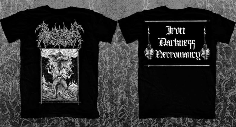 Image of PSEUDOGOD "Iron Darkness Necromancy" T-SHIRT