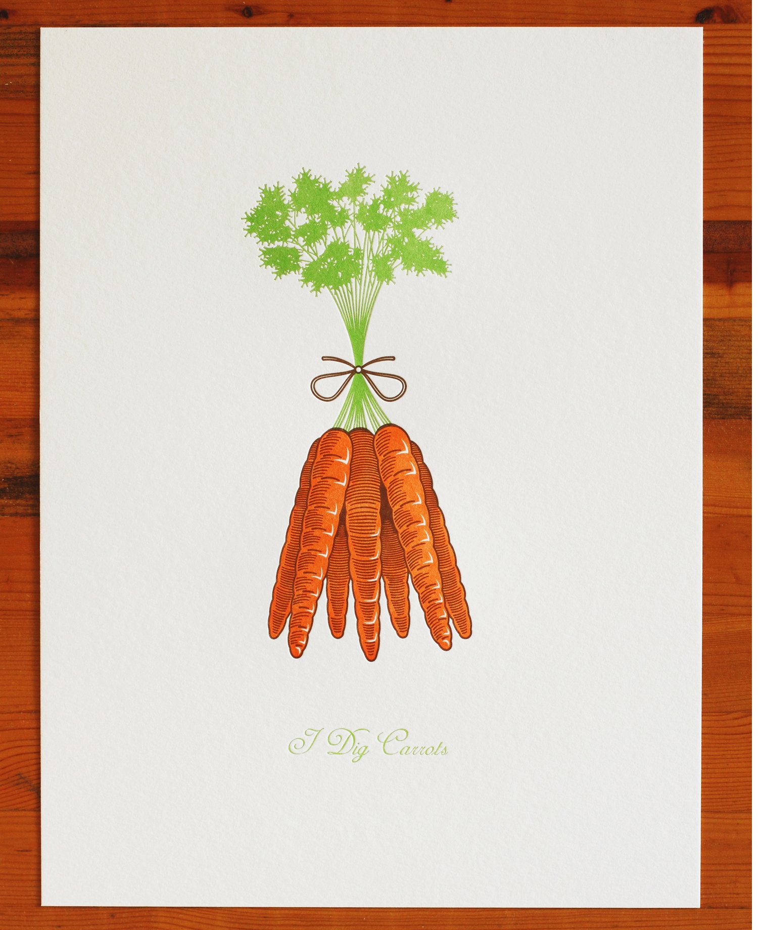 Image of "I DIG CARROTS" Print