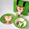 Tiger Melamine Mealtime Set