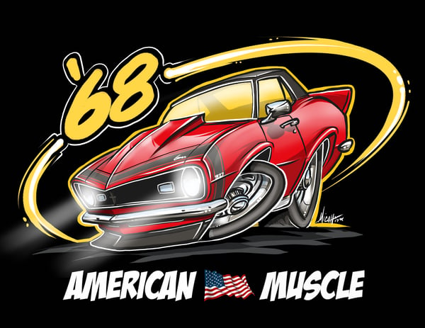 Image of AMERICAN MUSCLE 68 (RED)