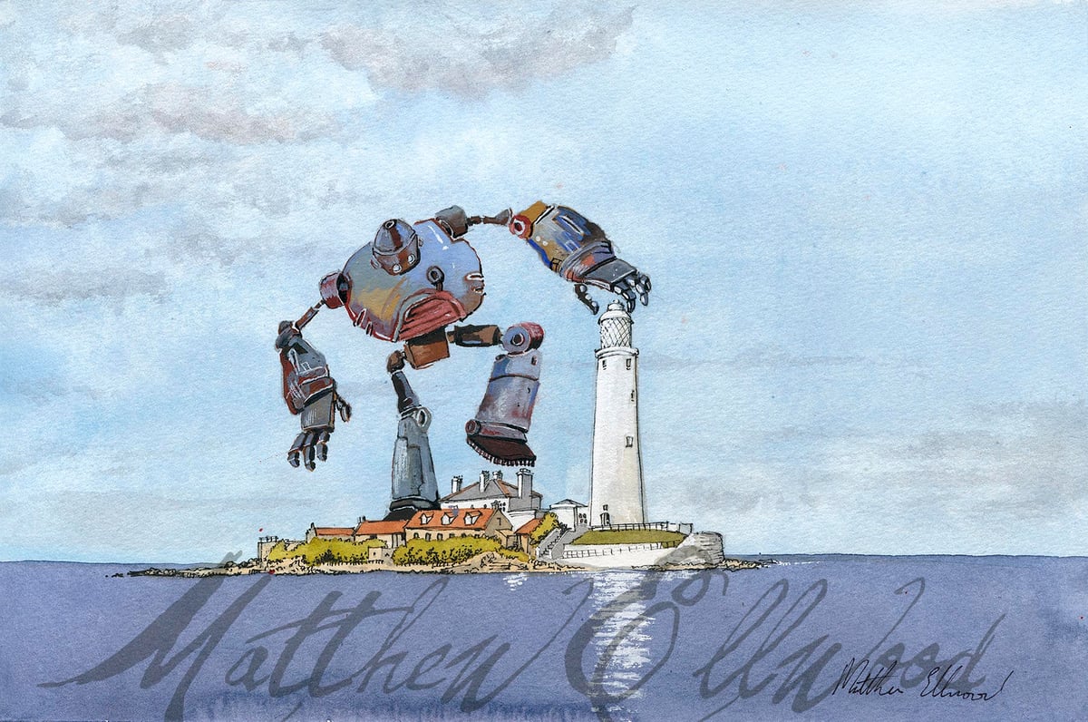 Image of Towering Monster (iii) Robot at St.Mary's Lighthouse.