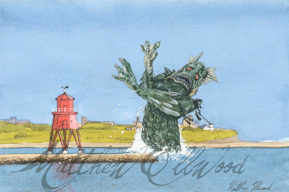 Image of Towering Monster(iv) Sea Monster at South Shields Groyne