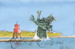 Towering Monster(iv) Sea Monster at South Shields Groyne