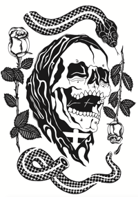 Snake/Reaper Print