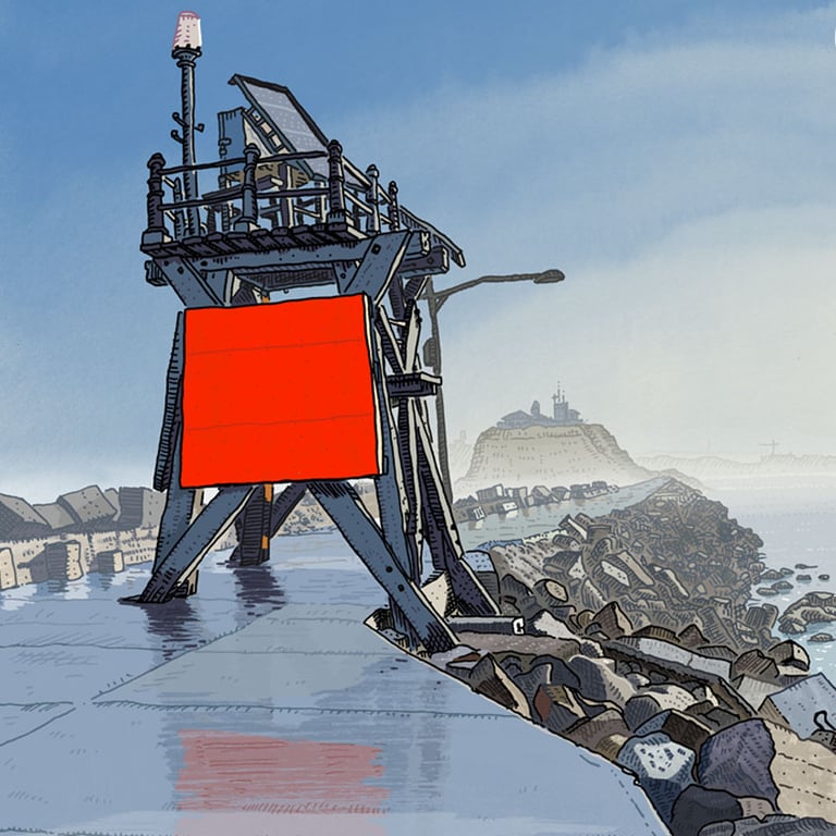 The Newcastle Breakwall, Limited Edition print Image 2