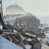 Image 3 of The Newcastle Breakwall,      Limited Edition print