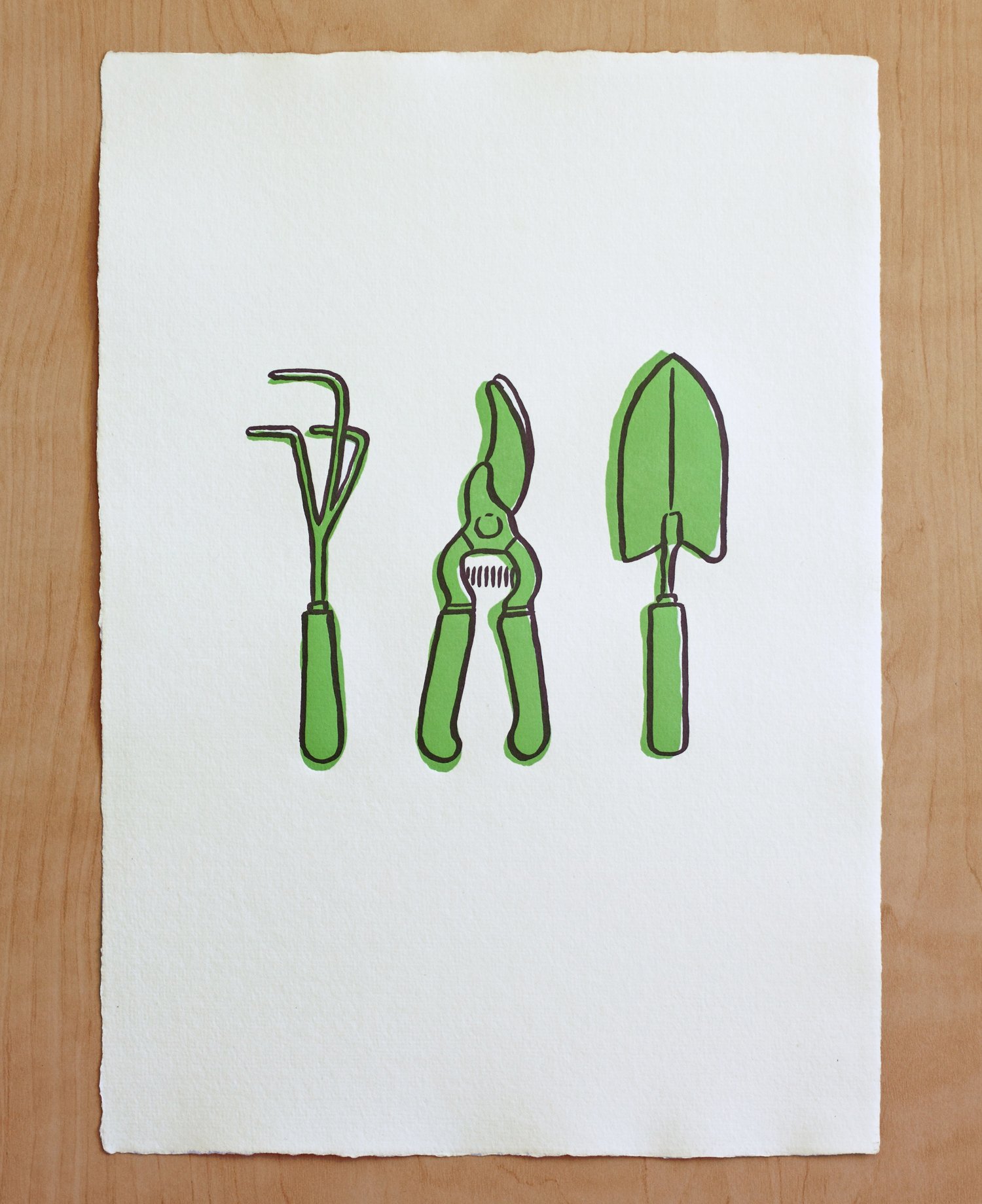 Image of GARDEN TOOLS Print