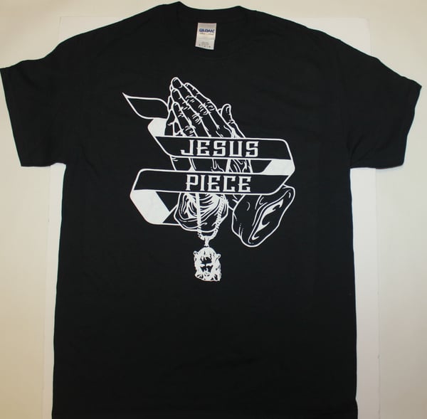 Image of Jesus Piece Logo T-Shirt B/W