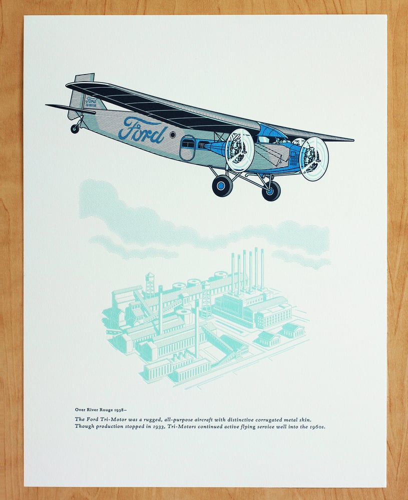 Image of FORD TRI-MOTOR AIRPLANE Print