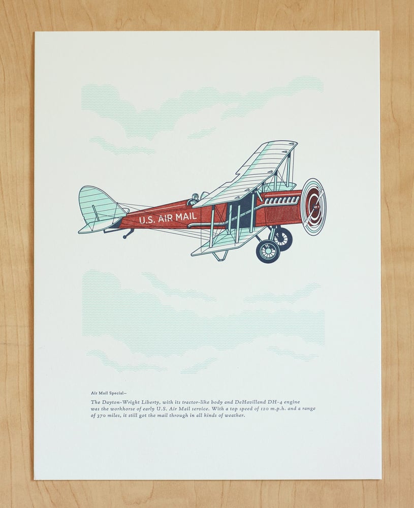 Image of AIR MAIL PLANE Print