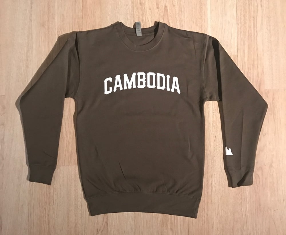 Image of REP CAMBODIA CREWNECK SWEATER (Burgundy, Olive, Black)