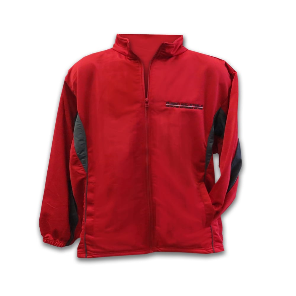 Image of Men's Track Jacket Red/Gray