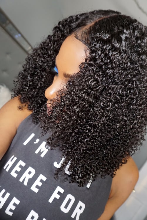 Image of "Kinky Curly Dreams Come True" 4x4 Closure Wig