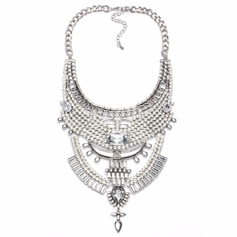 Image of The Slayed Statement Necklace SILVER