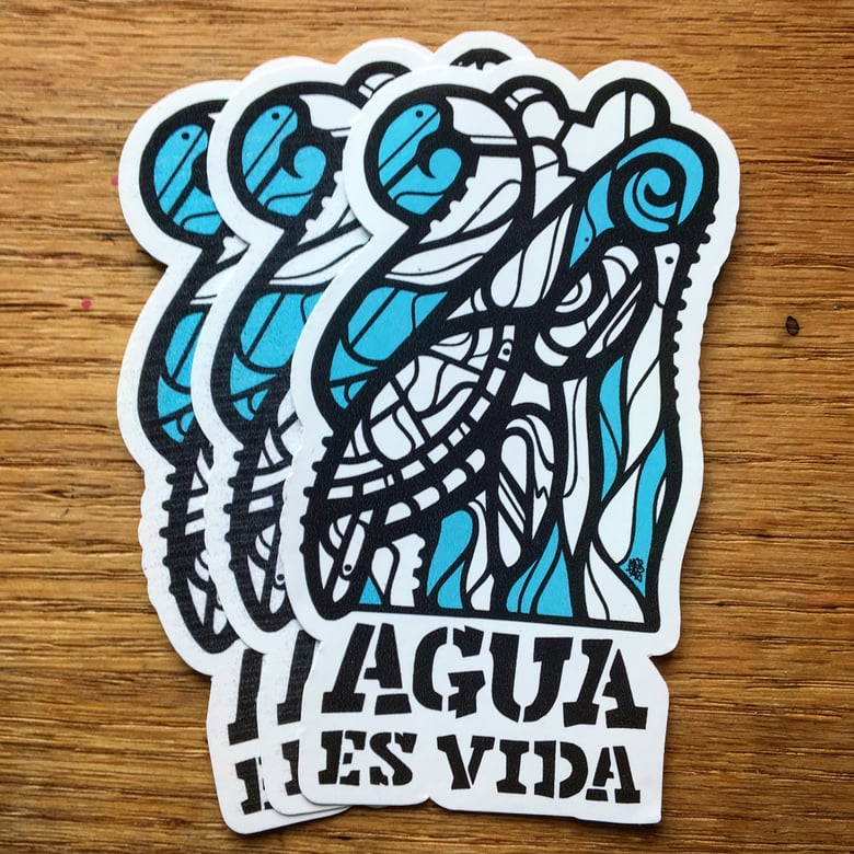 Image of Agua Es Vida | Water Is Life Stickers