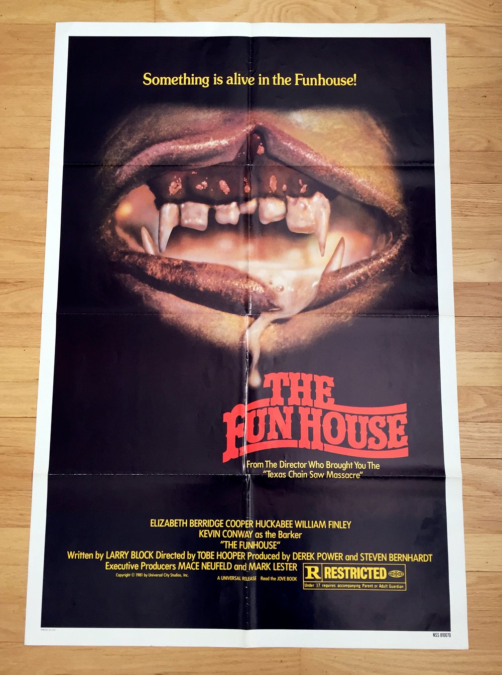1981 THE FUN HOUSE Original U.S. One Sheet Movie Poster