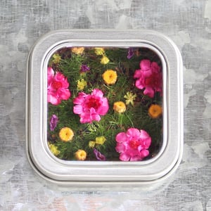 Image of Colorful Flower Garden Wall Art, Flower Meadow Magnet