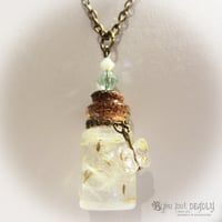 Image 4 of Dandelion Wishes in Bottle Necklace