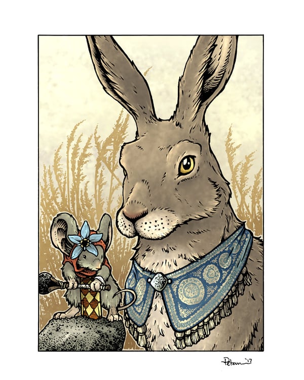 Image of Hare & Piper Print Matted 8x10