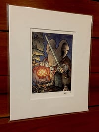 Image 2 of Saxon Lantern Print Matted 8x10