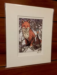 Image 2 of Fox Print Matted 8x10