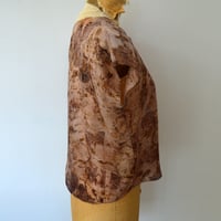 Image 4 of eco print silk tissue tee in rose