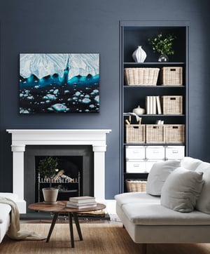 Image of Greenland whales giclee print