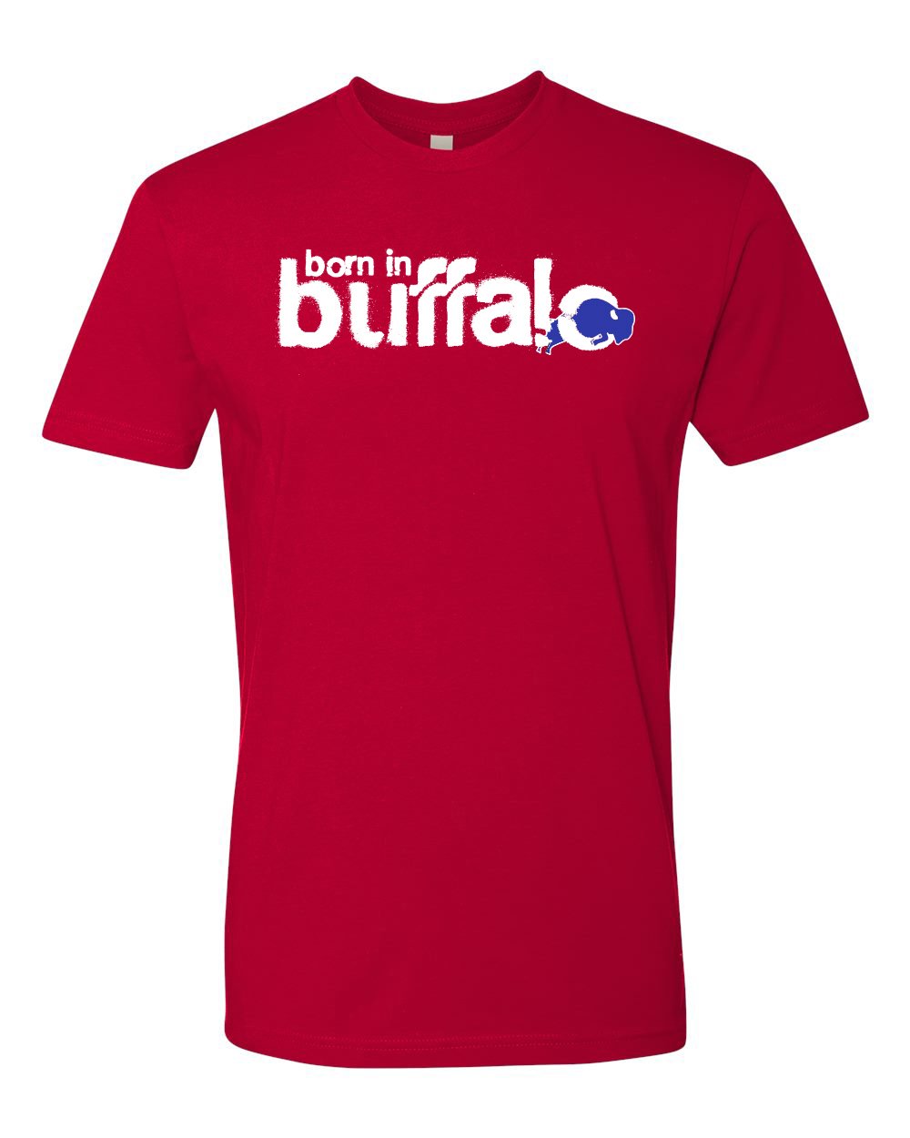 Image of Born in Buffalo Classic T-shirt RED