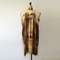 Image 3 of black walnut and golden rod silk velvet dress