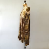 Image 4 of black walnut and golden rod silk velvet dress