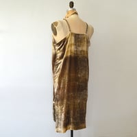 Image 5 of black walnut and golden rod silk velvet dress
