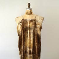 Image 2 of black walnut and golden rod silk velvet dress
