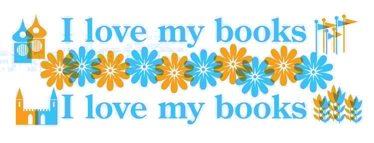 Image of I Love My Books Print