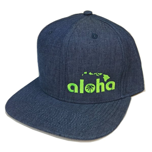 Image of Aloha Blue Denim Snapback Hat